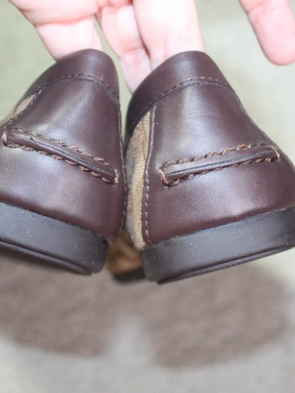 Coach Frida Signature C Driving Loafers Brown Patent Women’s 9B EUC Preppy Y2K